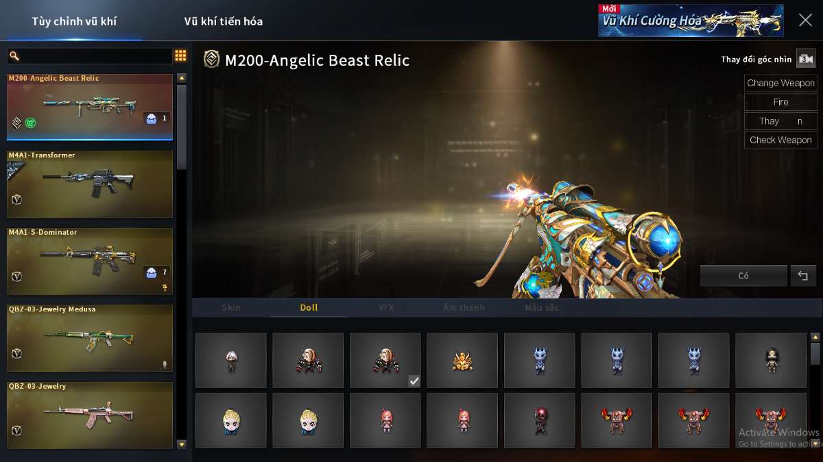 shop acc cf uy tin gia re